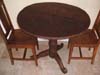 TEAK ROUND CAF&Eacute; TABLE