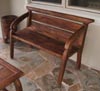 RUSTIC TEAK BENCH